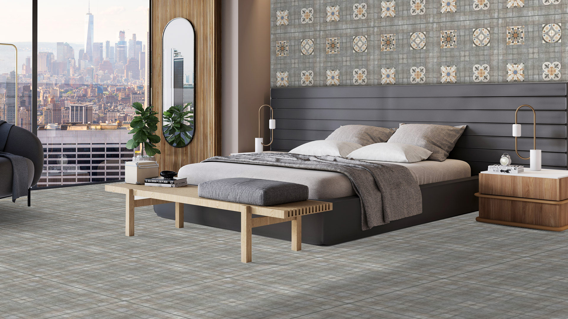 Bedroom - Mandala Gris