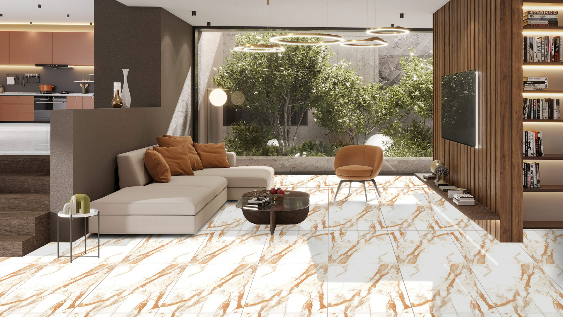 Living Room - Floor Arica Brown