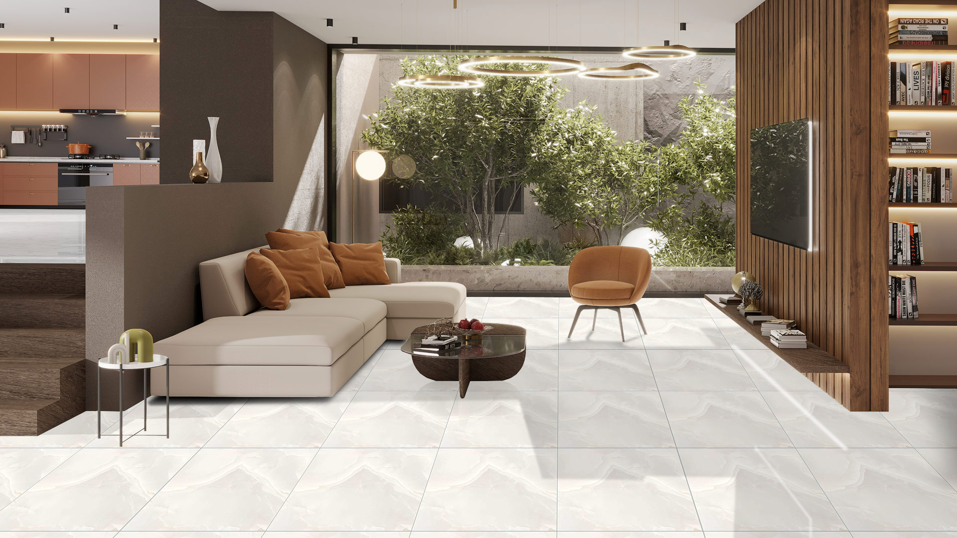 Living Room - Honey Onyx Crema